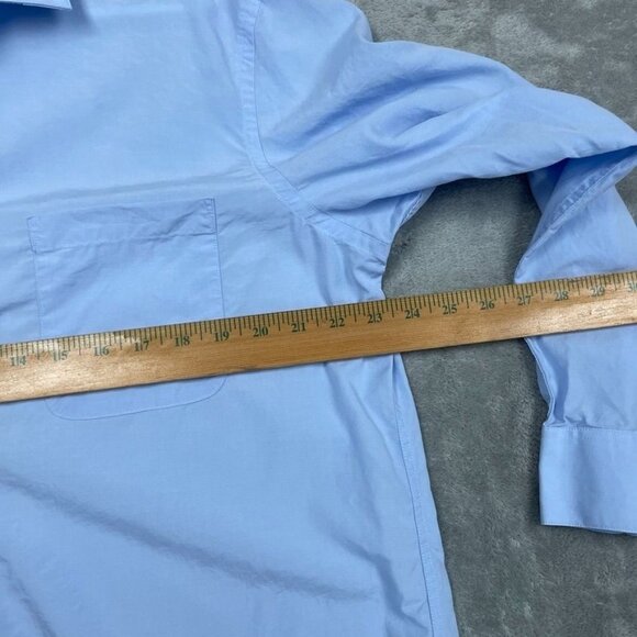 Calvin Klein Mens Blue Long Sleeve Shirt Active Stretch Size L a0849 - Picture 6 of 8